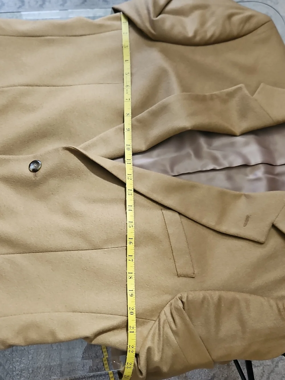 Jos. A. Bank Camel Tan Cashmere Single-Breasted Sport Coat 42L
